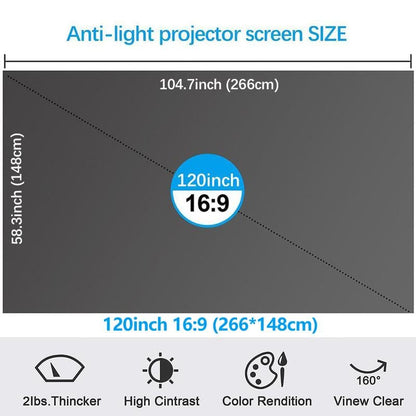 4K Metal Lightproof Foldable Portable Movie Screen (16:9)🎥✨