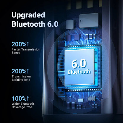 Upgrade Your Drive Instantly – Bluetooth 6.0 AUX Wireless Audio Receiver with Hands-Free Calling