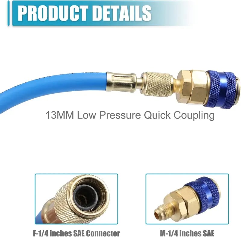 30ml AC Oil & Dye Injector Kit – Quick Connect for Automotive & HVAC Systems