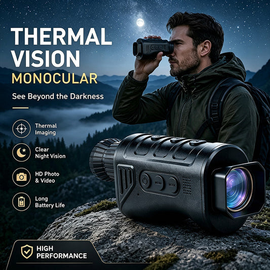 🌙 AI15 Thermal Imaging Monocular – 1920×1080 Resolution, 8000m Range, 10-Hour Battery