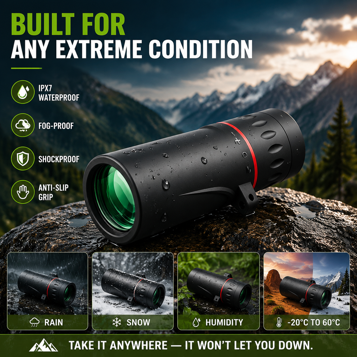 AI15 Day/Night Dual-Use Monoculars – 8000-meter detection range