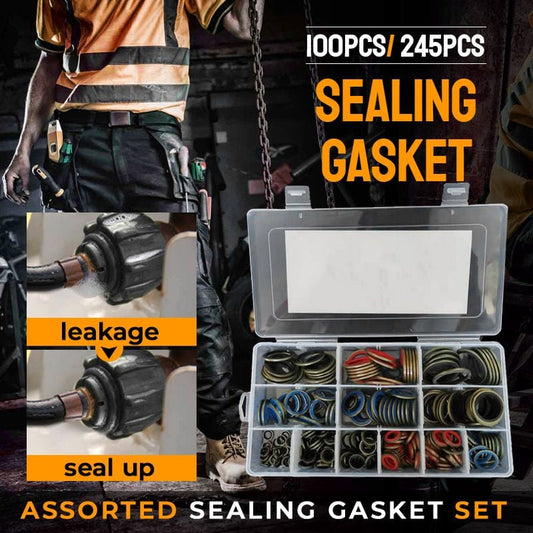 Sealing Gasket Washer Kit – 245Pcs M6-M30 Rubber O-Ring Set