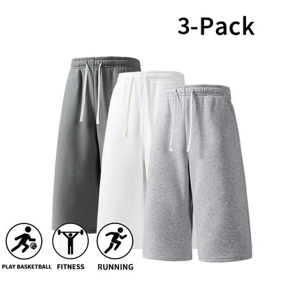 Men’s Athletic Sweat Shorts – Lightweight Drawstring Workout Shorts for Basketball, Running & Gym Training