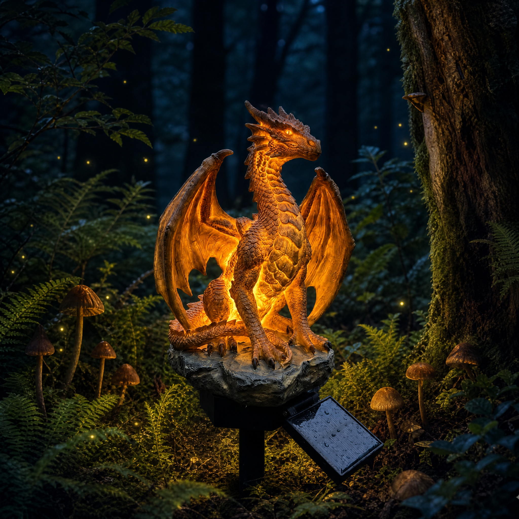 Dragon Legacy Golden Ember Edition Solar Garden Light🐉✨