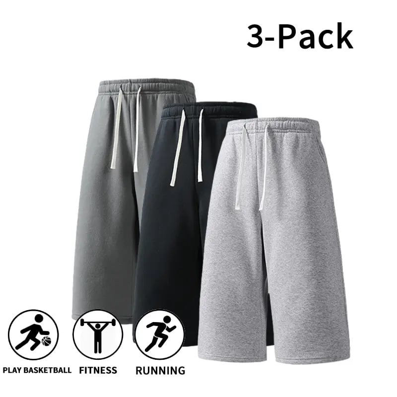 Men’s Athletic Sweat Shorts – Lightweight Drawstring Workout Shorts for Basketball, Running & Gym Training