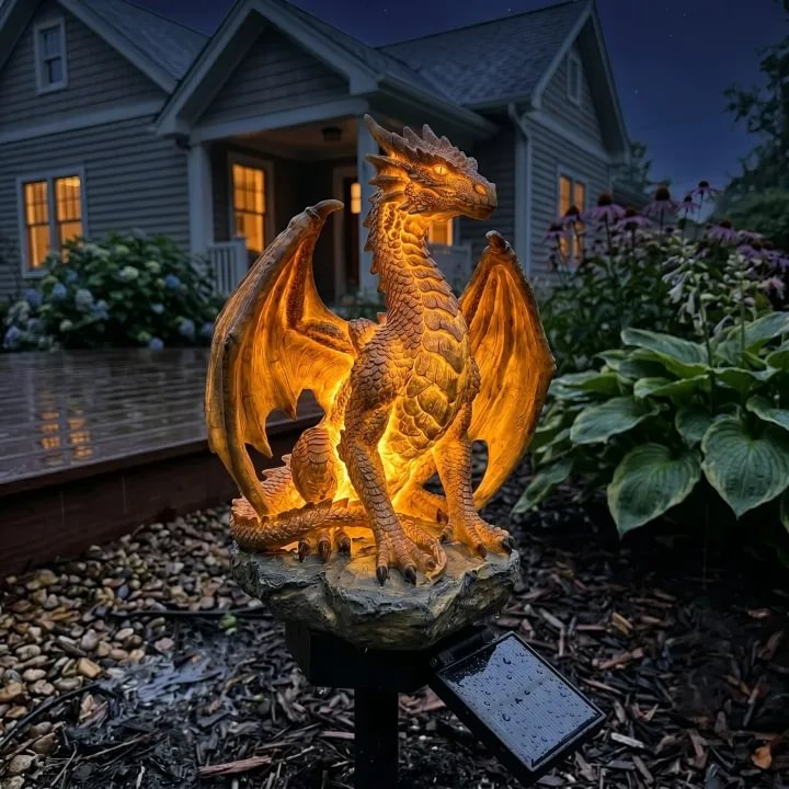 Dragon Legacy Golden Ember Edition Solar Garden Light🐉✨