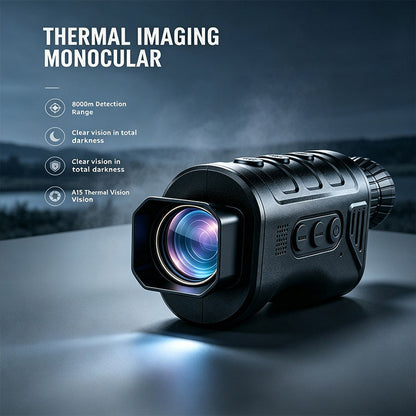 🌙 AI15 Thermal Imaging Monocular – 1920×1080 Resolution, 8000m Range, 10-Hour Battery