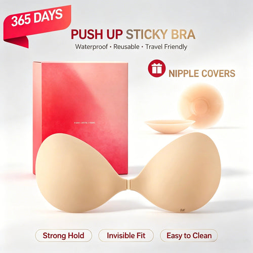 Push Up Sticky Bra Waterproof Reusable Travel Friendly