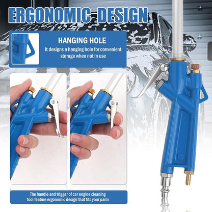 High-Pressure Pneumatic Air Blow Gun with Extended Nozzle for Engine & Mechanical Deep Cleaning