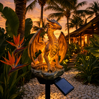 Dragon Legacy Golden Ember Edition Solar Garden Light🐉✨