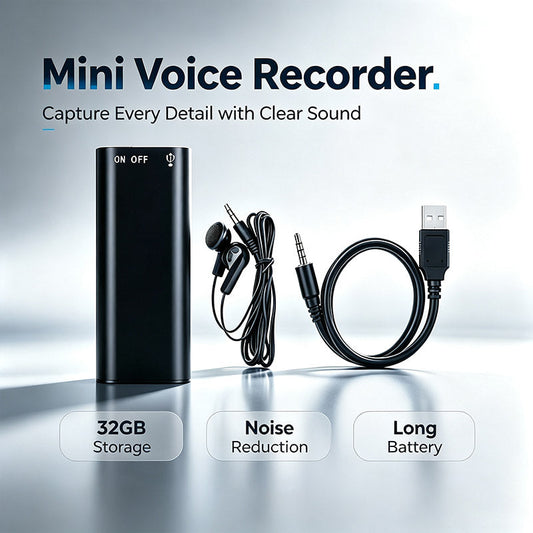 🔥 Mini Voice Recorder – Smart Sound Capture, Compact & Easy to Use, Long Battery Life 🔋