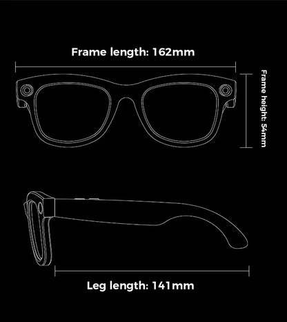 AI Vision Smart Glasses™— Display Smart, Camera, Music, Real-time Translation and AI Assistant