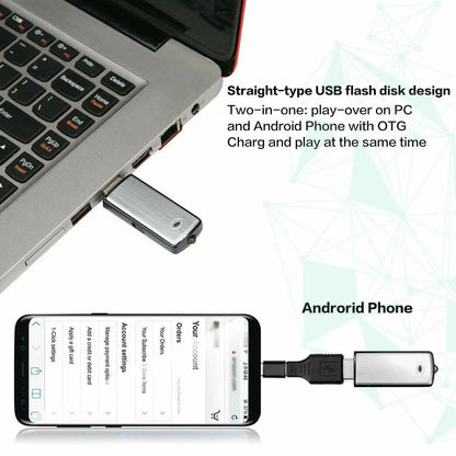 USB Flash Drive Voice Recorder 2-in-1