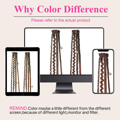 🌿 Boho Beaded Clip-In Braids – Effortless Festival & Everyday Hair Transformation