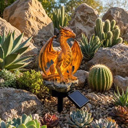 Dragon Legacy Golden Ember Edition Solar Garden Light🐉✨