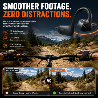 🏆 50K+ SOLD! 49% OFF🎧 8MP Smart Camera Open-Ear Headset – POV Video, Calls & AI Assistance 🎥⛺