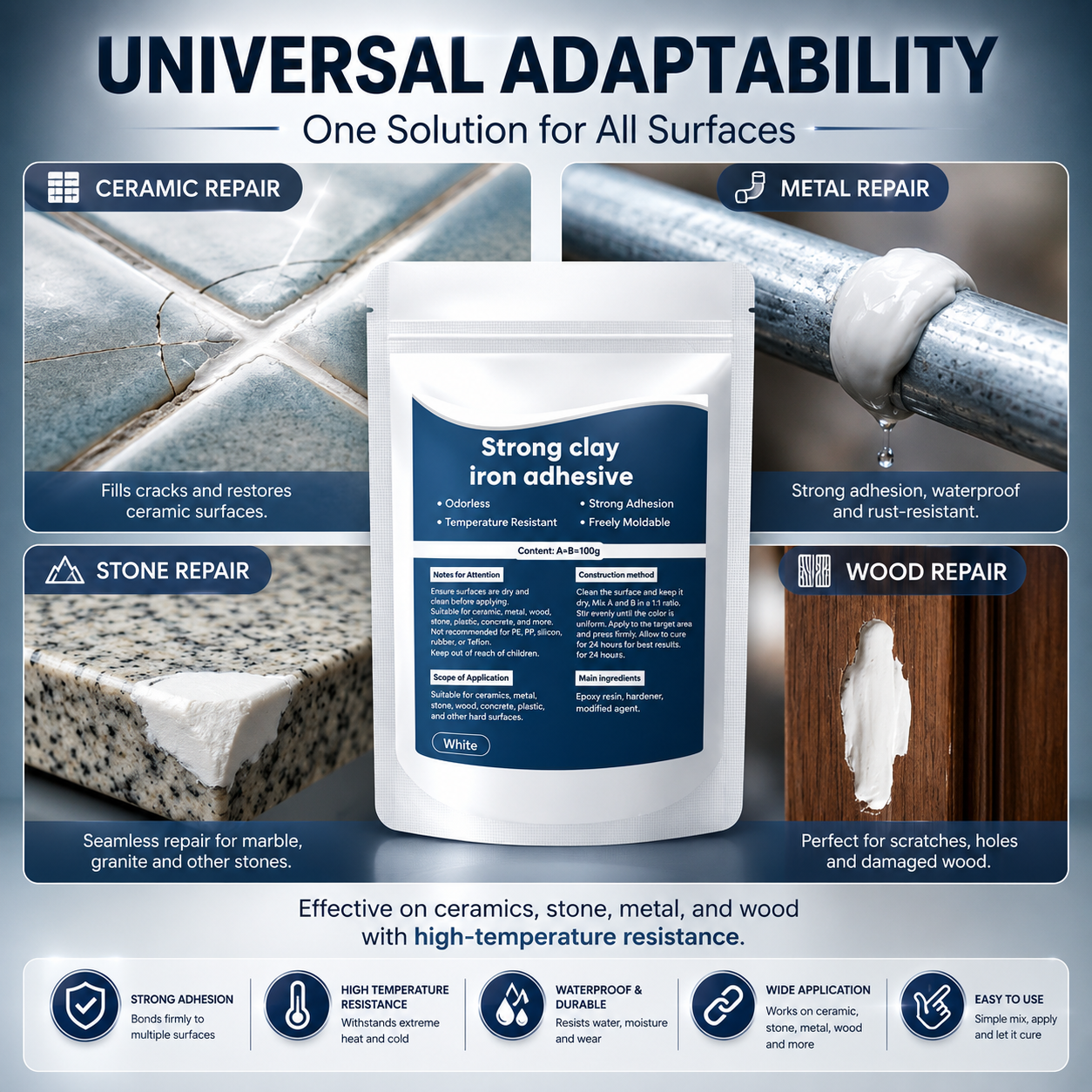 ⏰️Last Day Promotion🛠️High-Strength Multi-Purpose Repair Clay (100g Per Pack)