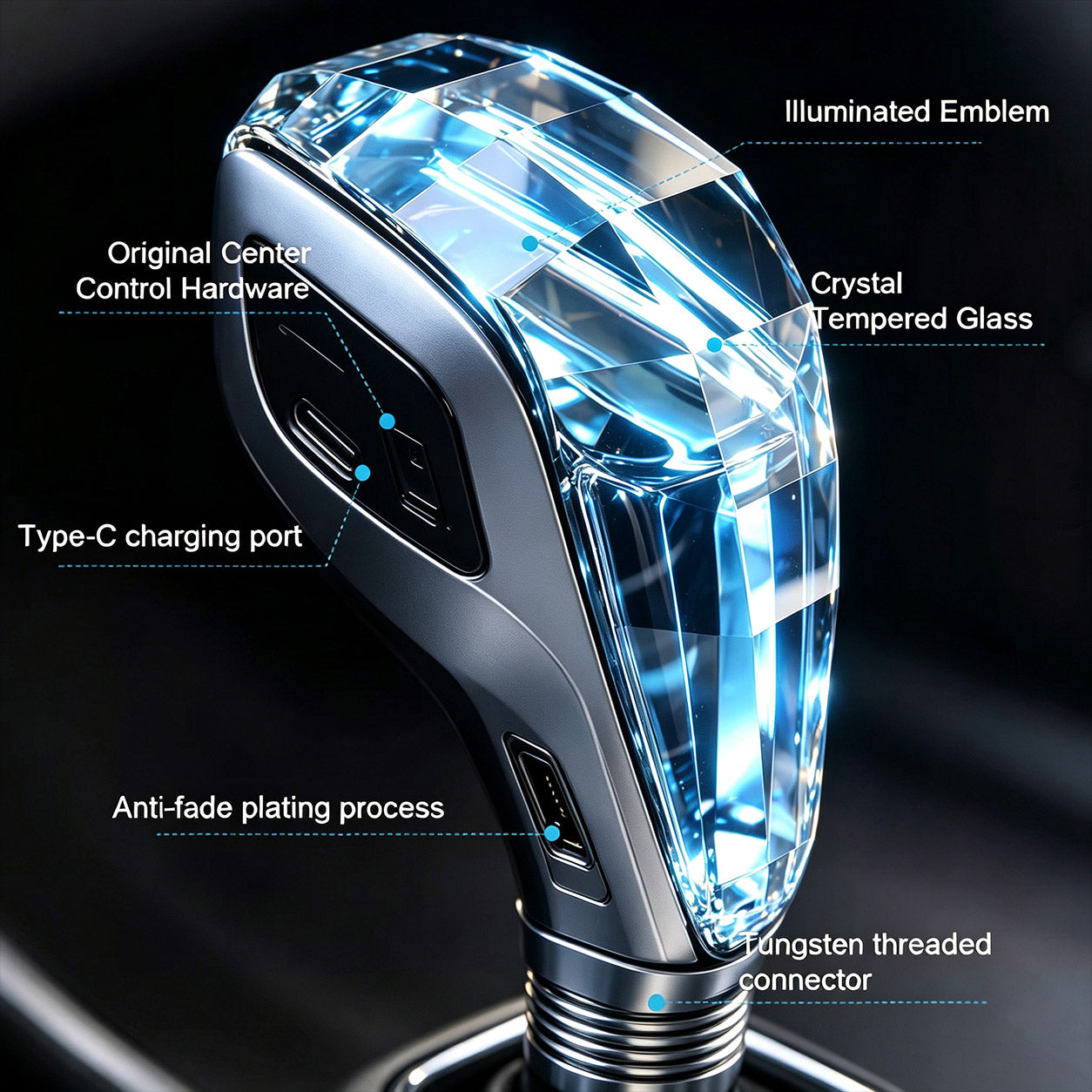 🔥2026 Car Hot Sale 49% OFF📢Crystal Car Gear Shift Knob