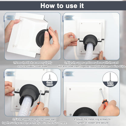 HVAC Wall Penetration and Duct Kit Cover---for Indoor and Outdoor Air Conditioning Systems