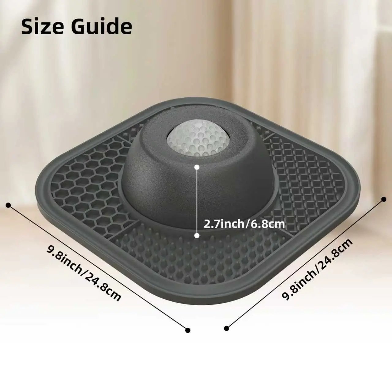 🐾 🥣 Anti-Slip Slow Feeder Lick Bowl with Built-in Ball – 3/4 Cup for Liquid Treats, Bone Broth & Yogurt – for All Dog Breeds