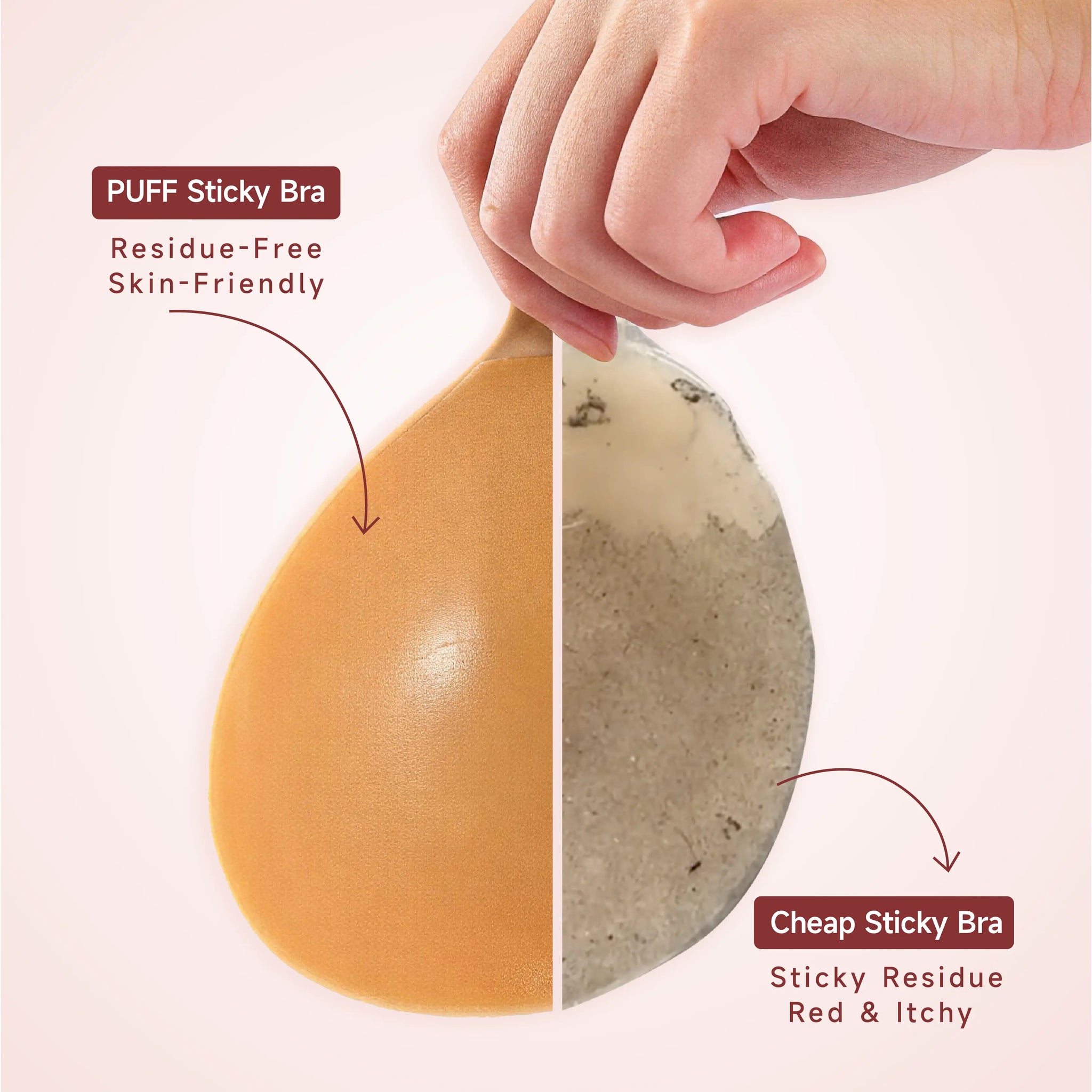 Push Up Sticky Bra Waterproof Reusable Travel Friendly