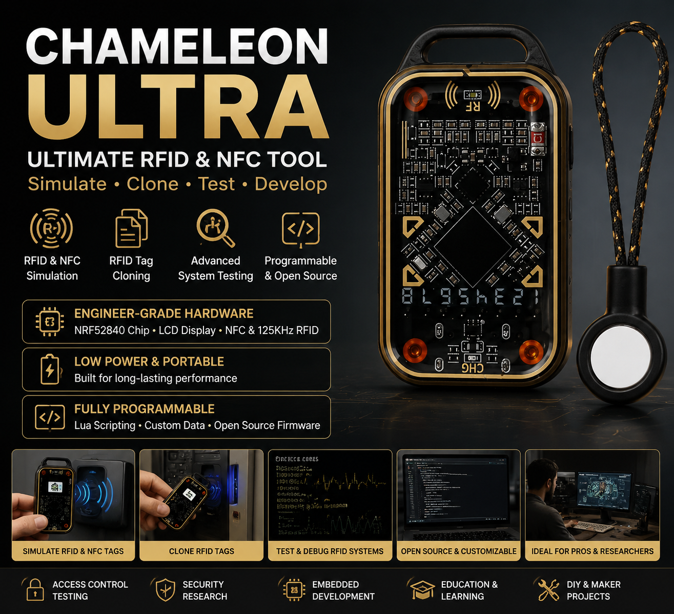 🔐 Chameleon Ultra – The Ultimate NFC & RFID Emulator Tool