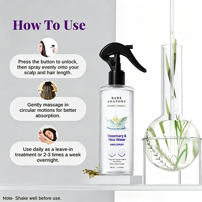 Nature X Science Rosemary & Rice Water Hair Spray🌿