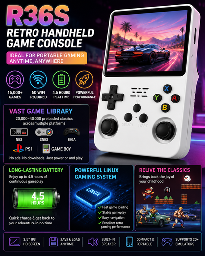 🕹️🎮 R36S Portable Retro Game Console