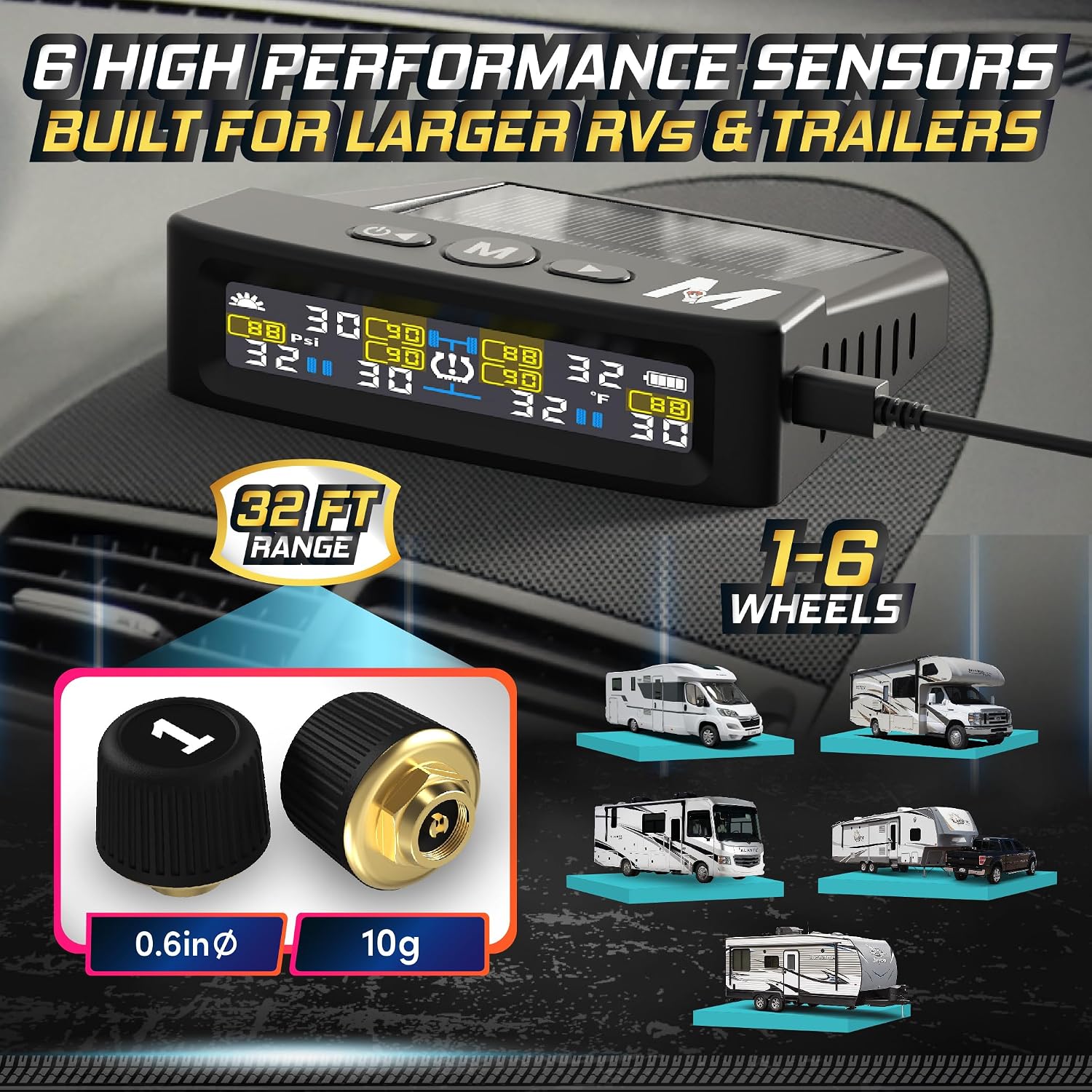 Tire Pressure Monitoring System – T12 External Sensors