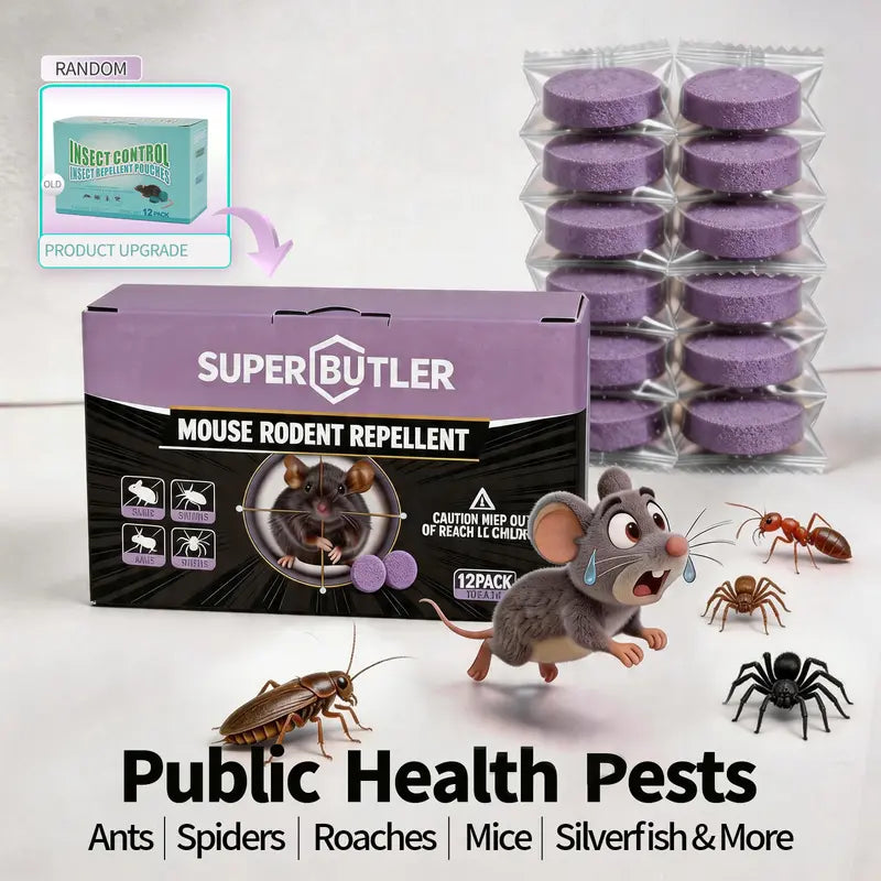 12-Pack Rodent Repellent Balls for Home Kitchen Effective Pest Control Solution