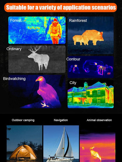 🌙 AI15 Thermal Imaging Monocular – 1920x1080 Resolution, 8000m Range, 10-Hour Battery