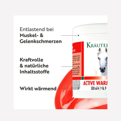 Krauterhof Warming Massage Gel 250ml - Natural Relief for Muscle Tension & Relaxation