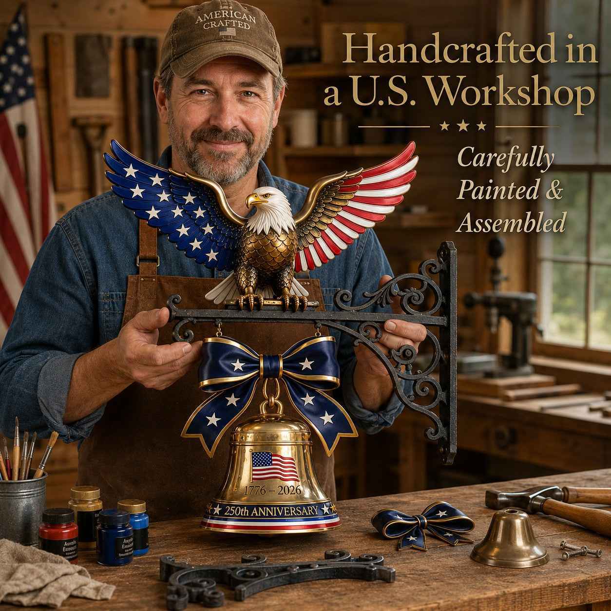 🔔 Ring in the Semiquincentennial: 1776-2026 "Spirit of Liberty" Eagle Bell