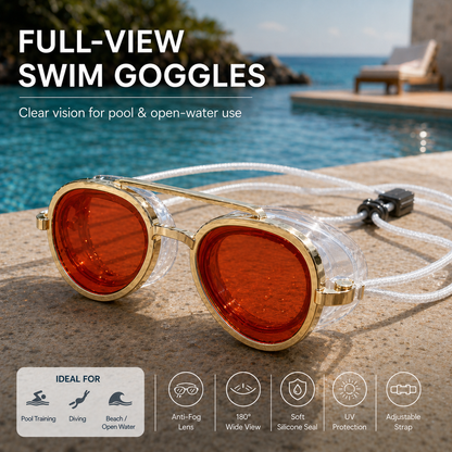 The "Sunglasses" Goggles: 180° Panoramic View & Crystal Clear Vision