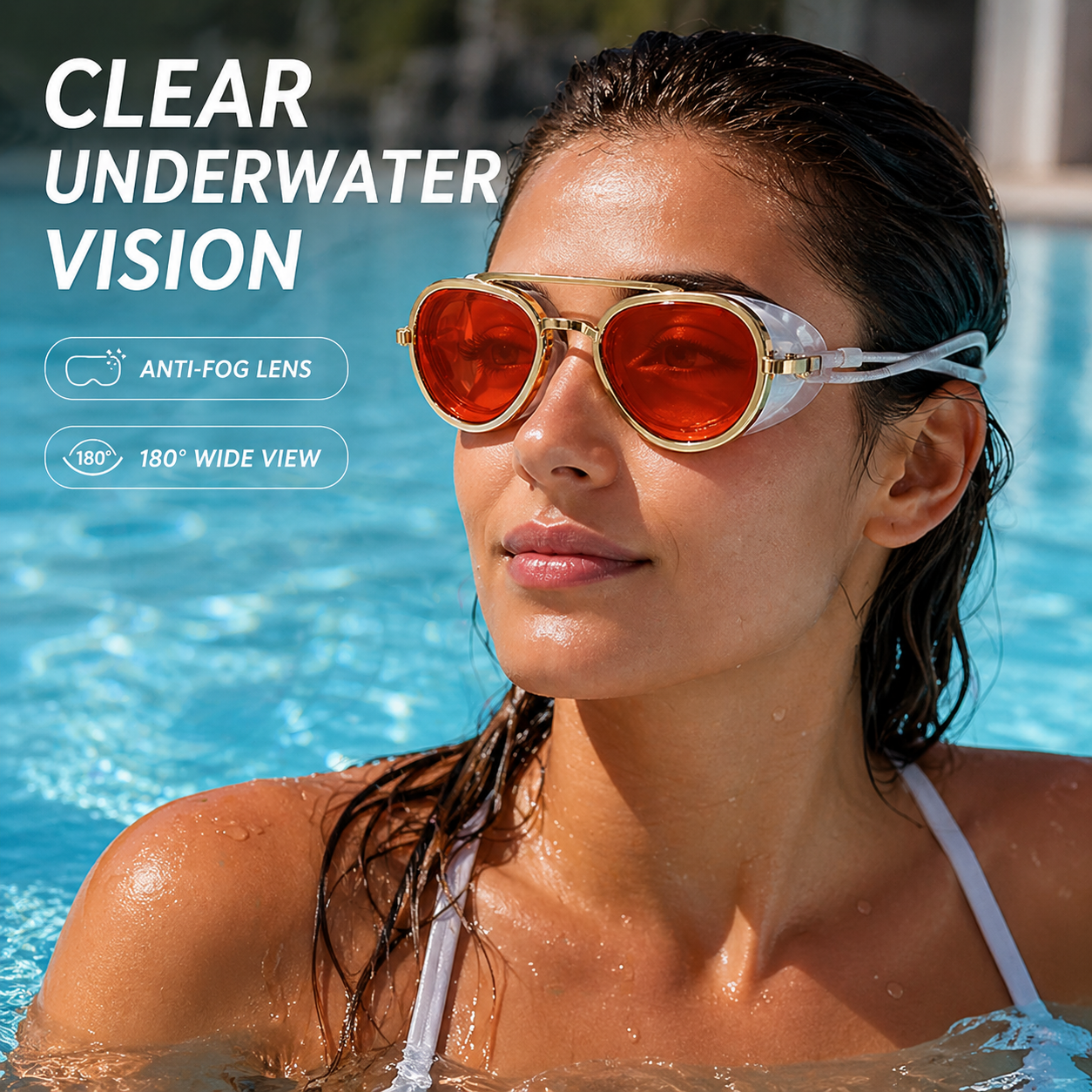 The "Sunglasses" Goggles: 180° Panoramic View & Crystal Clear Vision