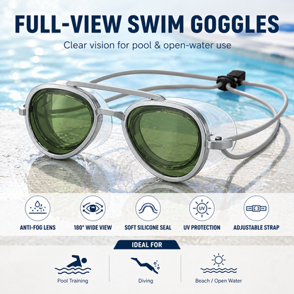 The "Sunglasses" Goggles: 180° Panoramic View & Crystal Clear Vision