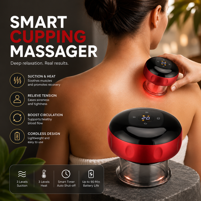 ⚡🔥✨Professional Body Relief Device – Smart Cupping Massager to Ease Soreness & Stiffness