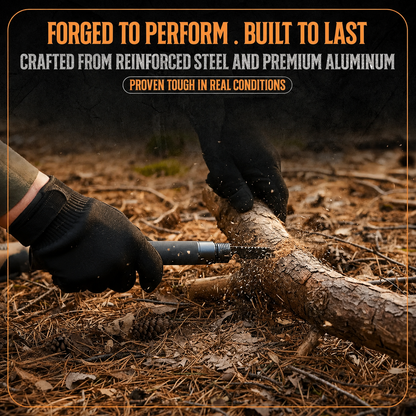 Multifunctional Tactical Hiking Stick - 15-in-1 Survival Multi-Tool for Outdoors