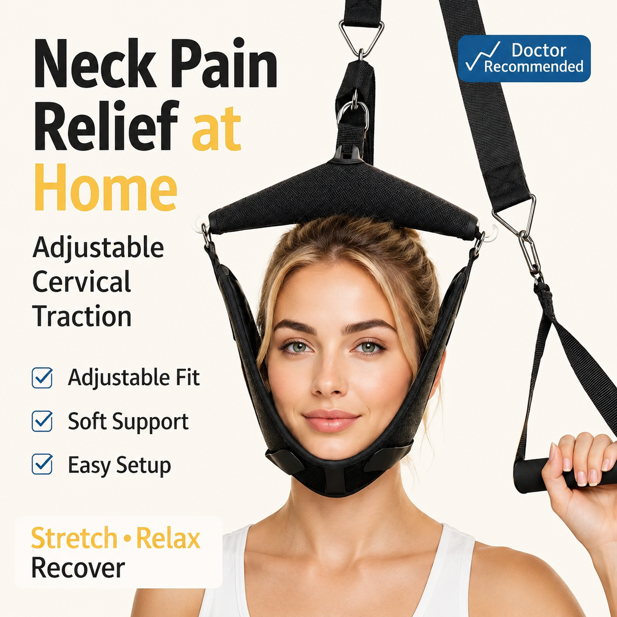 Cervical Neck Traction Device – At-Home Decompression & Pain Relief