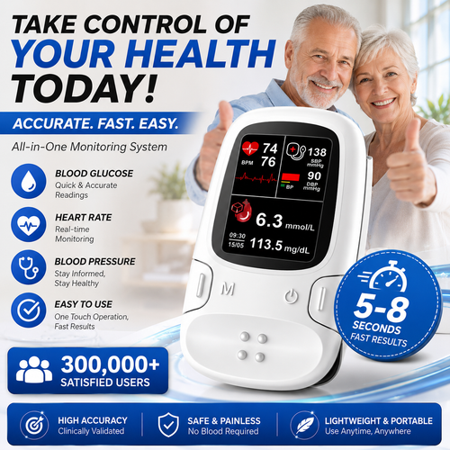 Non-Invasive Blood Glucose Monitor---Multi-Function Health Monitoring Device