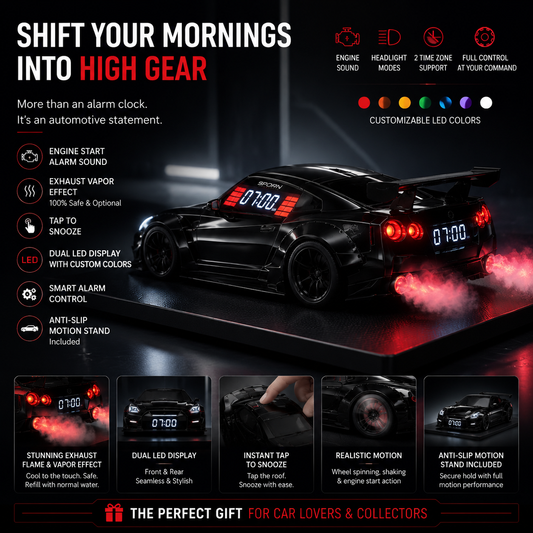 🏎️Hypercar Alarm Clock⏰Realistic Engine & Light Effects🔥
