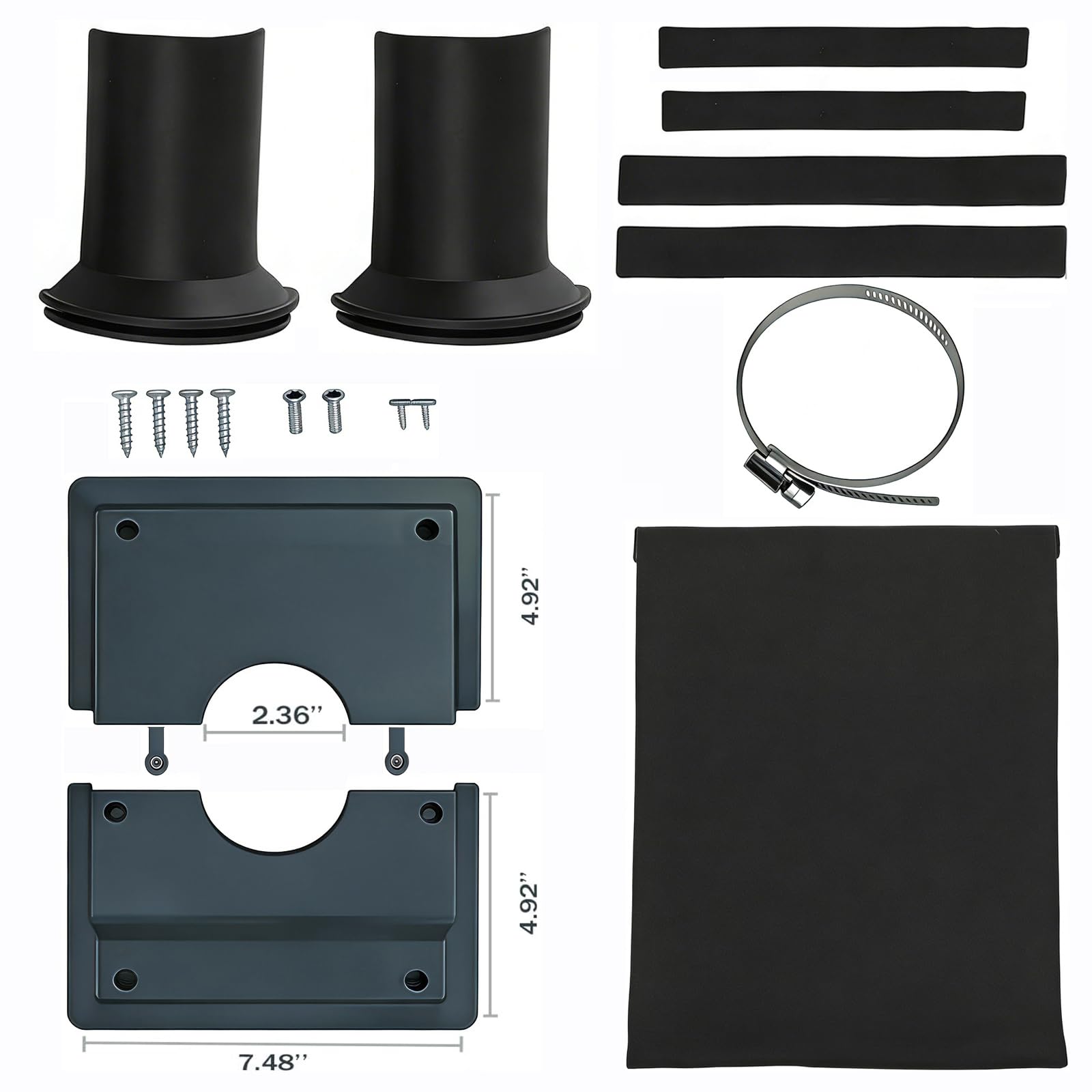 HVAC Wall Penetration & Line-Set Cover Kit – Retrofit Finish Solution