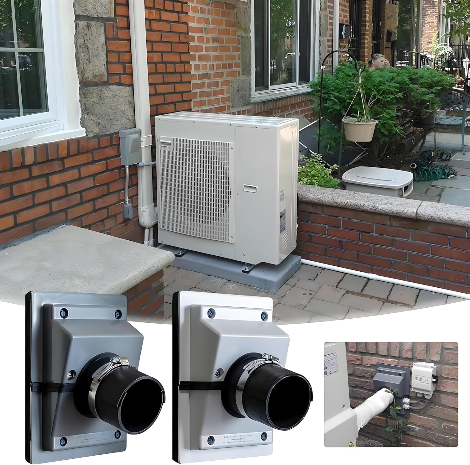 HVAC Wall Penetration & Line-Set Cover Kit – Retrofit Finish Solution