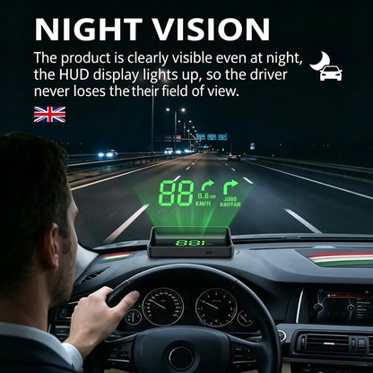 🔥🔥Head Up Display Car GPS Digital Speedometer