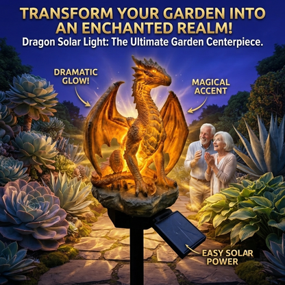 Dragon Legacy Golden Ember Edition Solar Garden Light🐉✨