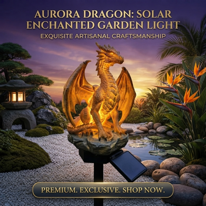Dragon Legacy Golden Ember Edition Solar Garden Light🐉✨