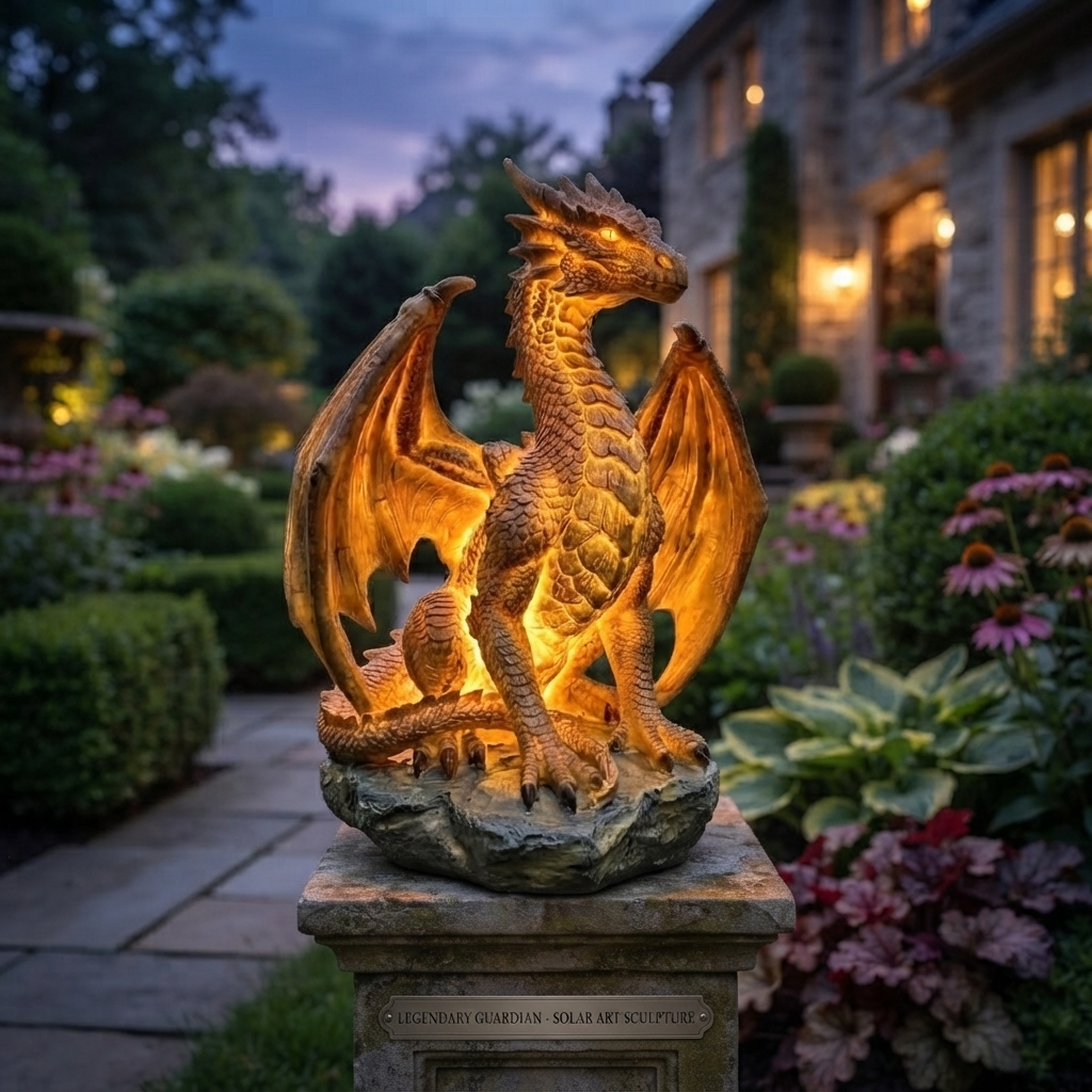 Dragon Legacy Golden Ember Edition Solar Garden Light🐉✨