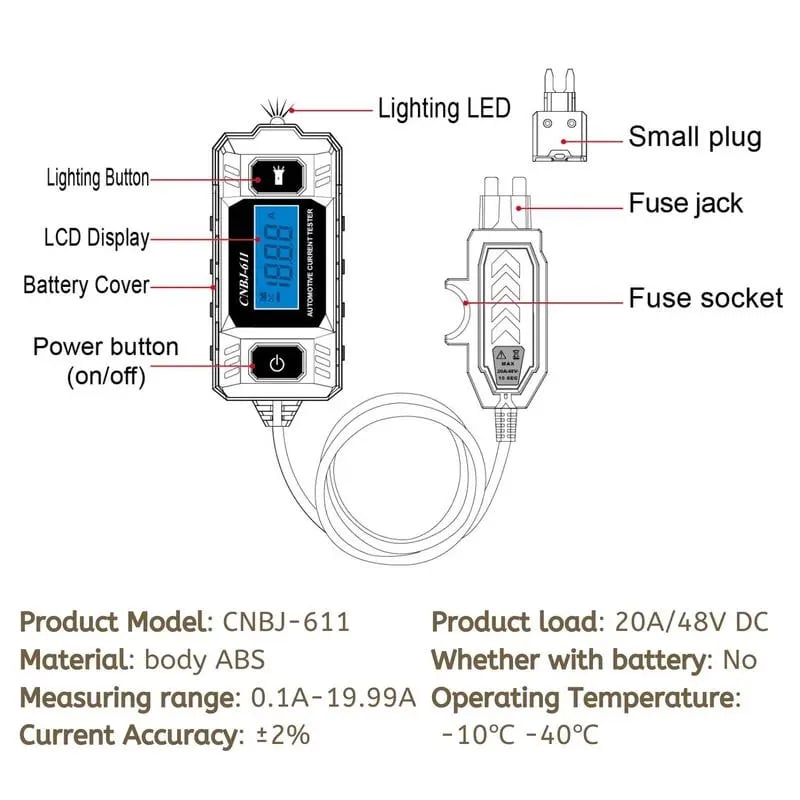 🚗✨Circuit Measure Automotive Tester Fault Test Tool