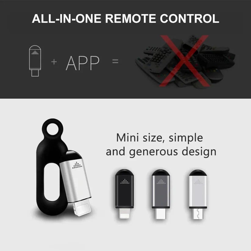 Mini Universal Phone IR Transmitter | All-in-One Smartphone Infrared Remote Blaster 📱📡