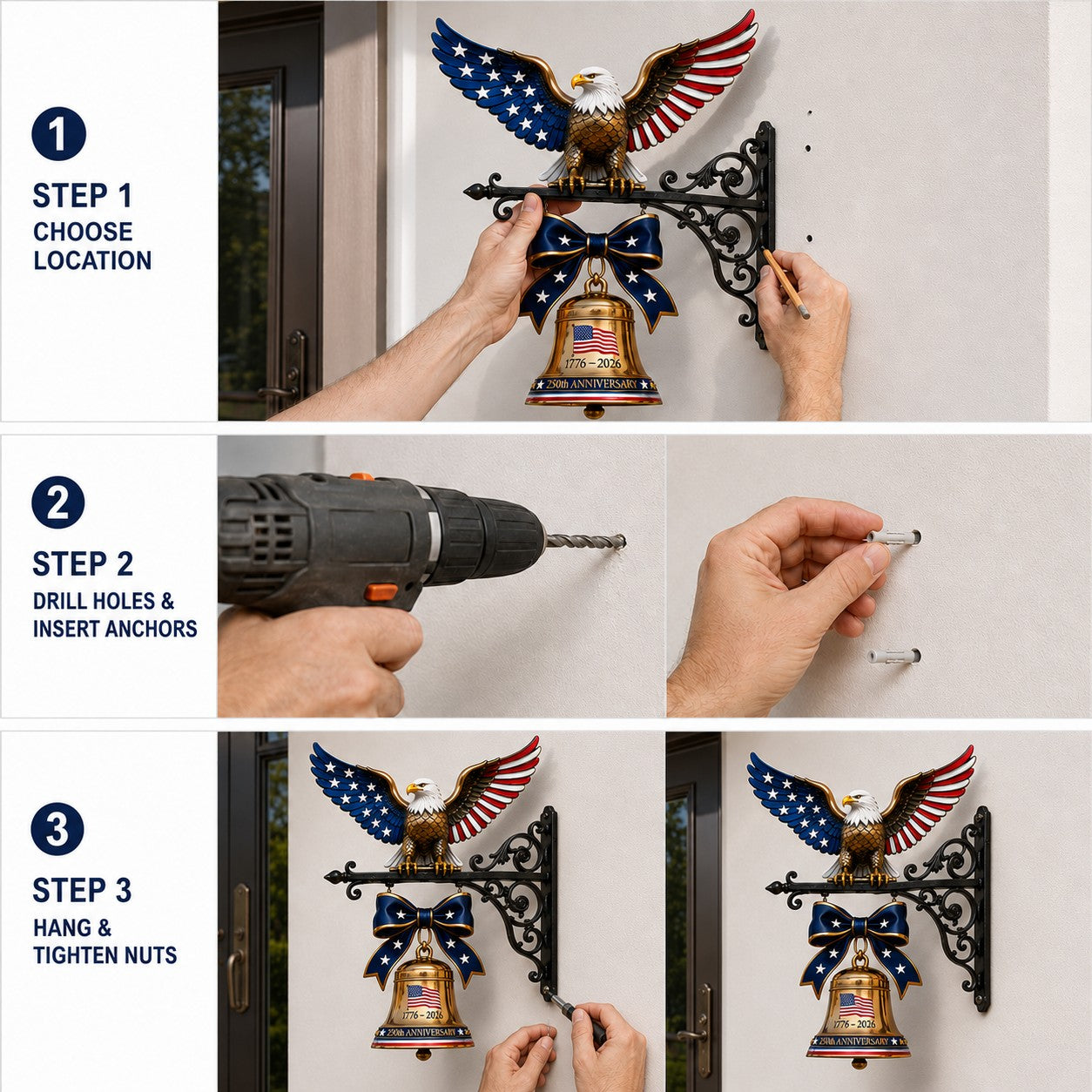 🔔 Ring in the Semiquincentennial: 1776-2026 "Spirit of Liberty" Eagle Bell